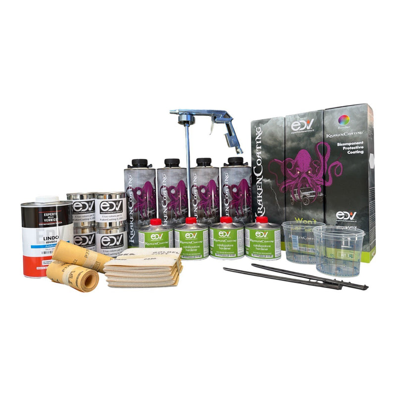 Kit KrakenCoating® Binder 4L + Cat. + colore compreso - AUTO MEDIE/GRANDI - Pistola base