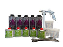Kit 5L KrakenCoating® Binder + Catalizzatore + (colore compreso) - AUTO GRANDE con Pistola di qualità