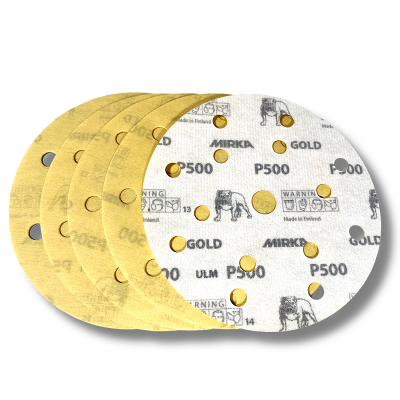 Kit 5 Dischi Abrasivi Mirka Gold/Galaxy