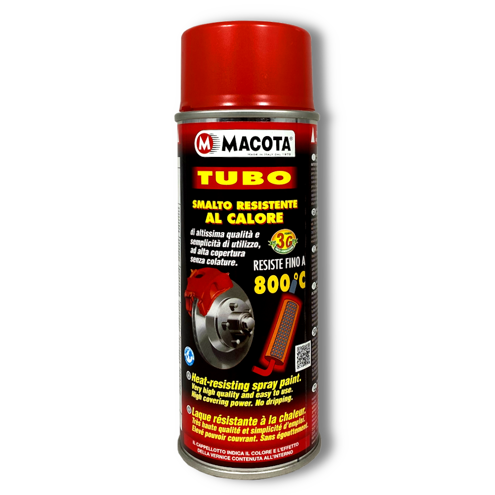 vernice altissima temperatura Spray per Alte Temperature Rosso Macota 0,4 L