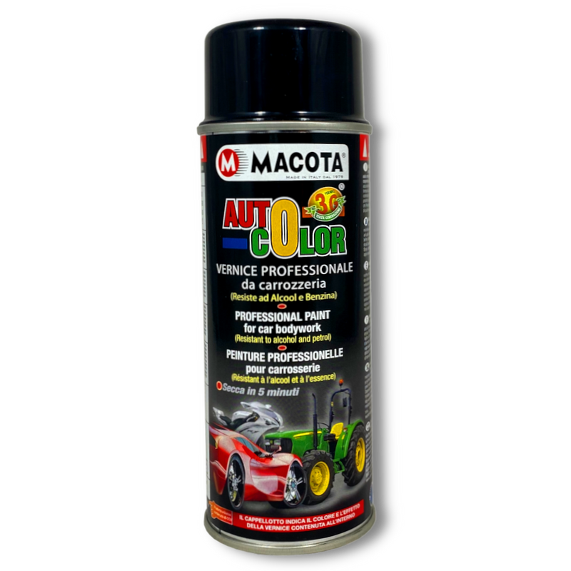 MACOTA Duecolor Nero Opaco Spray Per Plastica E Gomma Smalto Acrilico MACOTA Duecolor Nero Opaco Spray Per Plastica E Gomma Smalto Acrilico
