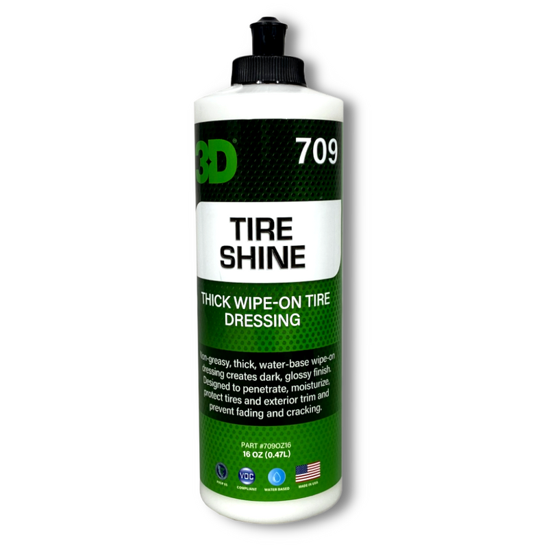 Nero per Gomme e Plastiche Idratante Anti UV Tire Shine 3D