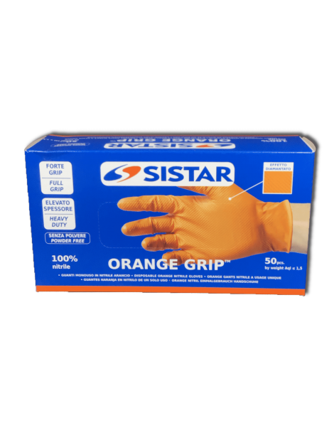 Guanti Orange Grip - 50 pz - Varie taglie